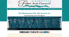 Desktop Screenshot of abqfiberartscouncil.org