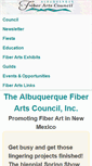 Mobile Screenshot of abqfiberartscouncil.org