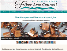 Tablet Screenshot of abqfiberartscouncil.org